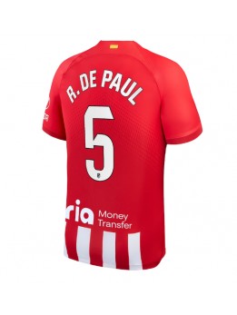 Moški Nogometna dresi replika Atletico Madrid Rodrigo De Paul #5 Domači 2023-24 Kratek rokav